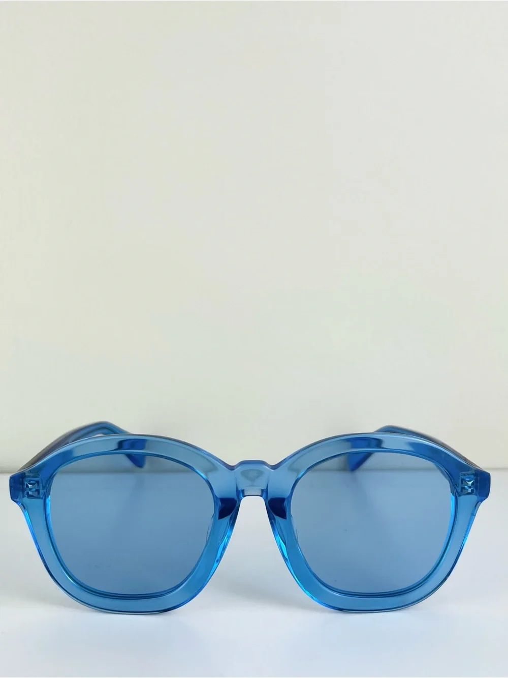 NEW CELINE BLUE ROUND SUNGLASSES - Picture 11 of 13
